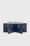 Zoozie Bags Cartera de Piel Auténtica para Hombre, Azul Marino con Bloqueo RFID, Elegante y Duradera